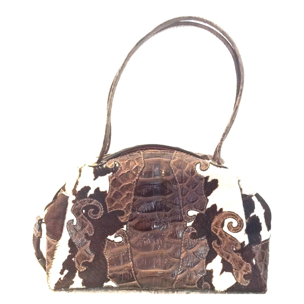 Marc & Marc by Sharif Pony Hair Snakeskin handbag